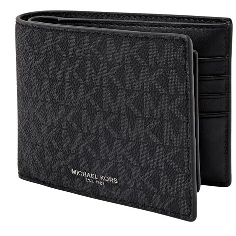 michael kors mens monogram wallet|Michael Kors Men's Signature Monogram Print Trifold Wallet.